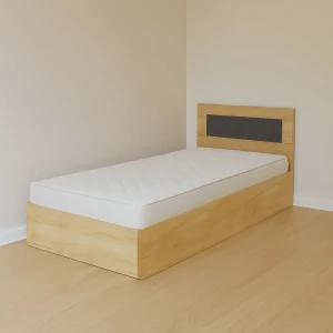 Κρεβάτι Viva Χρυσό Δρυς-Γραφίτης 90X200Cm