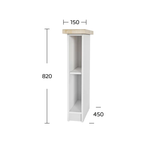 Anita Κάτω Ντουλάπι Λευκό 15X60X82Cm Anita Κάτω Ντουλάπι Λευκό 15X60X82Cm