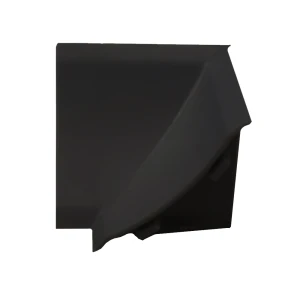 Γωνία Εσωτερική Αρμοκάλυπτρου Μαύρη 4X2.5X4Cm