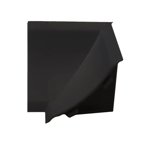 Γωνία Εσωτερική Αρμοκάλυπτρου Μαύρη 4X2.5X4Cm