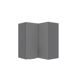 Craft Πάνω Ντουλάπι Γωνιακό Γραφίτης 60-60X30X72Cm