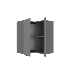 Craft Πάνω Ντουλάπι Γωνιακό Γραφίτης 60-60X30X72Cm