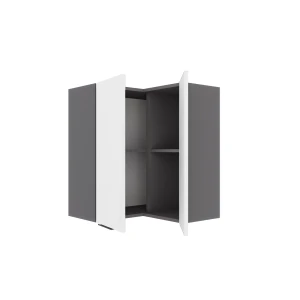 Craft Πάνω Ντουλάπι Γωνιακό Λευκό 60-60X30X72Cm