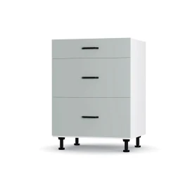 Modest Κάτω Ντουλάπι Συρταριέρα Γκρι  60X48X82Εκ