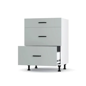 Modest Κάτω Ντουλάπι Συρταριέρα Γκρι  60X48X82Εκ