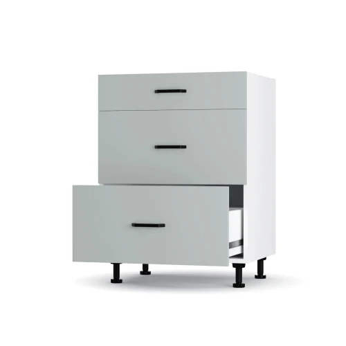 Modest Κάτω Ντουλάπι Συρταριέρα Γκρι  60X48X82Εκ