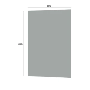 Κάτω Πλαϊνό Κουζίνας Modest Γκρι 58X1.6X87Cm