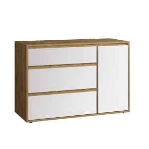 Μπουφές Nitro Soft Λευκό Με Βελανιδιά 120X40X80Cm