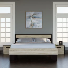 Κρεβάτι Scarlet Διπλό Με Σομιέ Σονόμα-Βέγκε 160X200Cm
