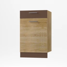 Alina Κάτω Ντουλάπι Με Συρτάρι 50X44,5X85Εκ Σονόμα-Μόκκα