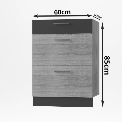 Alina  Συρταριέρα Κάτω 60X44,5X85Εκ Σονόμα-Μόκκα Alina  Συρταριέρα Κάτω 60X44,5X85Εκ Σονόμα-Μόκκα