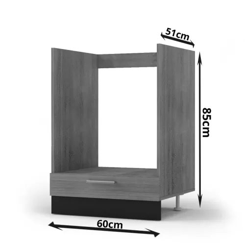 Alina Κάτω Ντουλάπι 60X51X85Εκ Σονόμα-Μόκκα Alina Κάτω Ντουλάπι 60X51X85Εκ Σονόμα-Μόκκα