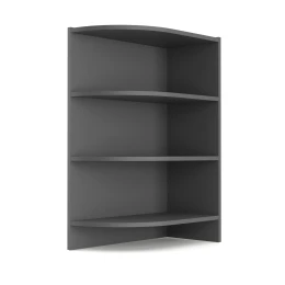 Charlotte Γωνιακό Κάτω Ντουλάπι Με Ράφια 56.5X28.5X82Cm Γραφίτη