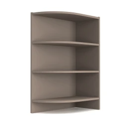 Charlotte Γωνιακό Κάτω Ντουλάπι Με Ράφια 56.5X28.5X82Cm Μόκα