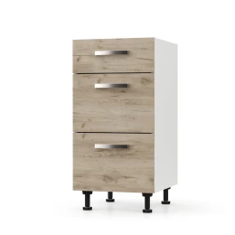 Charlotτe Συρταριέρα 40X46.5X82Εκ Με Μεταλλικά Χερούλια Δρυσ