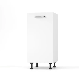 Charlotτe Κάτω Ντουλάπι 40X46.5X82Cm Με Μεταλλικά Χερούλια Λευκό