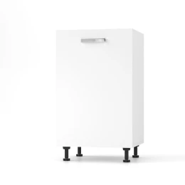 Charlotτe Κάτω Ντουλάπι 50X46.5X82Cm Με Μεταλλικά Χερούλια Λευκο