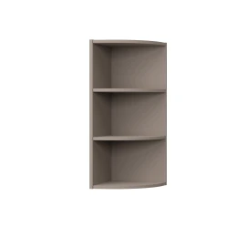 Charlotte Γωνιακό Πάνω Ντουλάπι Με Ράφια 28,5X28,5X71,8Εκ Μόκα