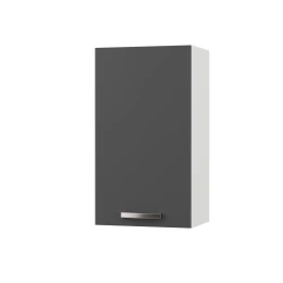 Charlotτe Πάνω Ντουλάπι 40X30.5X71.8Εκ Με Μεταλλικά Χερούλια Γραφίτης