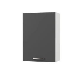 Charlotτe Πάνω Ντουλάπι 50X30.5X71.8Εκ Με Μεταλλικά Χερούλια Γραφίτης