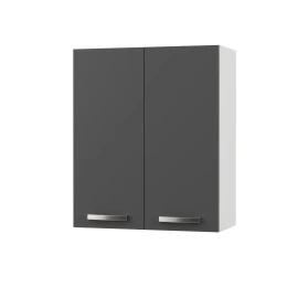 Charlotτe Πάνω Ντουλάπι 60X30.5X71.8Εκ Με Μεταλλικά Χερούλια Γραφίτης