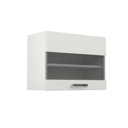 Charlotte Πάνω Ντουλάπι Με Τζάμι 60X30,5X45Εκ Λευκό