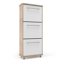 Παπουτσοθήκη Niag 5803D 58X26.5X132Εκ Σονόμα-Λευκή