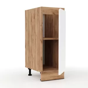 Επιδαπέδιο Ντουλάπι Κουζίνας Soft Χρώμα Λευκό Με Βελανιδιά Διαστάσεις 30X46,5X81,5Εκ Επιδαπέδιο Ντουλάπι Κουζίνας Soft Χρώμα Λευκό Με Βελανιδιά Διαστάσεις 30X46,5X81,5Εκ