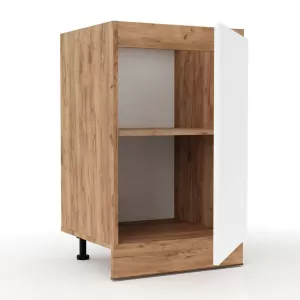 Επιδαπέδιο Ντουλάπι Κουζίνας Soft Λευκό Με Βελανιδιά Διαστάσεις 50X46,5X81,5Εκ Επιδαπέδιο Ντουλάπι Κουζίνας Soft Λευκό Με Βελανιδιά Διαστάσεις 50X46,5X81,5Εκ