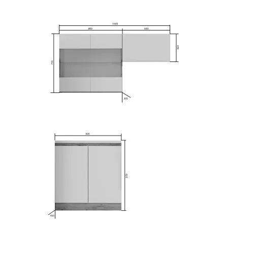 Κουζίνα Soft Σέτ 3 Λευκό Με Βελανιδιά Σέτ 3 Κουτιών Άνω 140Εκ Κάτω 80Εκ Κουζίνα Soft Σέτ 3 Λευκό Με Βελανιδιά Σέτ 3 Κουτιών Άνω 140Εκ Κάτω 80Εκ