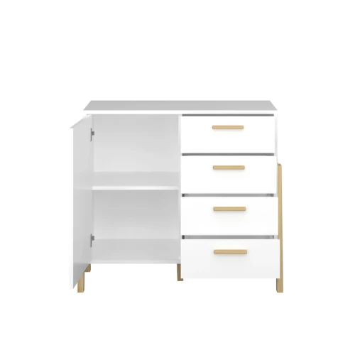 Μπουφές Belle Λευκό 102.5X41X91Cm