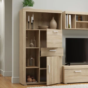 Ραφιέρα Damis 90.5X35X164Εκ Σονόμα