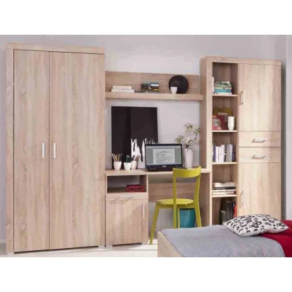 Damis 90.5X35X203Εκ Ντουλάπα Ραφιέρα Με Συρτάρια Sonoma
