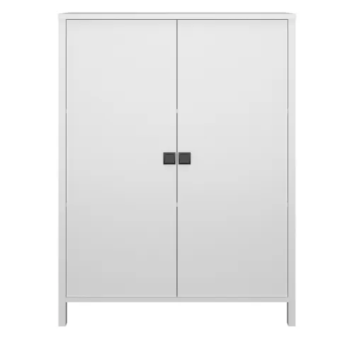 Κομότα Δίφυλλη Marocco Λευκό 99X37X130.5Cm