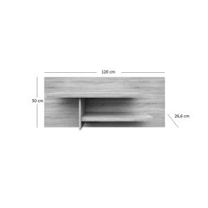 Ράφι Κρεμαστό Norton 120X26.6X50Εκ Σονόμα