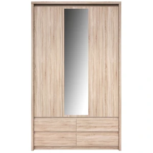Ντουλάπα Τρίφυλλη Norton Sonoma  127X60X210Εκ