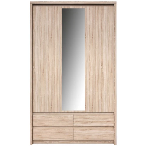 Ντουλάπα Τρίφυλλη Norton Sonoma  127X60X210Εκ