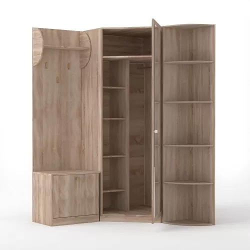 Oksana Γωνιακό Σετ Εισόδου Σονόμα 126-143X35-40X200Εκ Oksana Γωνιακό Σετ Εισόδου Σονόμα 126-143X35-40X200Εκ