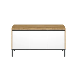 Έπιπλο Τηλεόρασης Palmor Χρυσό Δρυς-Λευκό 113.5X40X60Cm