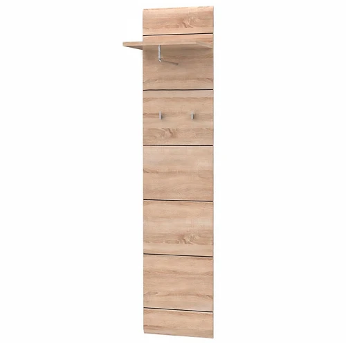 Κρεμάστρα Solo 40X30X194Cm Sonoma Με Λεπτομέρειες Wenge Και Mdf Καμπυλωτό Τελείωμα