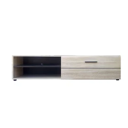 Έπιπλο Tv Solo 163X41X38Cm Sonoma Με Wenge Και Mdf Καμπυλωτό Τελείωμα Στις Πόρτες