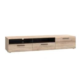 Επιπλο Tv Solo 180X52X34 Αριστερό Sonoma-Wenge Mdf Καμπυλωτό Τελείωμα Στις Πόρτες