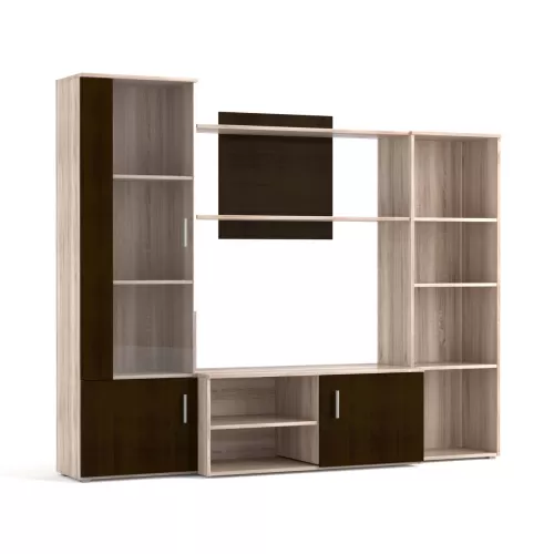 Σύνθεση Τηλεόρασης Tigra 215X51.5X177Cm Σονόμα-Wenge