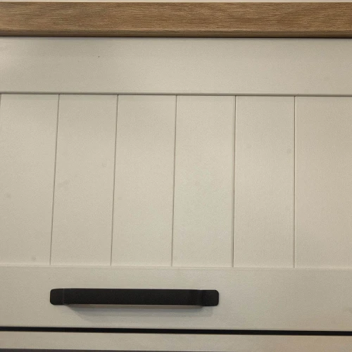 Verne Ραφι Τοιχου Κρεμαστο 137.9X30X35Cm Χρώμα Λευκό-Φυσικός Δρυς