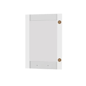 Άνω Πορτάκι-Τζάμι Αριστερό Charlotte Λευκό 50X71.8X1.6Cm