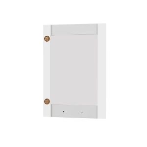 Άνω Πορτάκι-Τζάμι Δεξί Charlotte Λευκό 50X71.8X1.6Cm