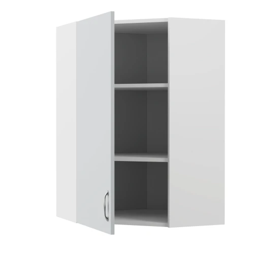 Modest Πάνω Ντουλάπι Γωνιακό Γκρι 60-60X30X92Cm