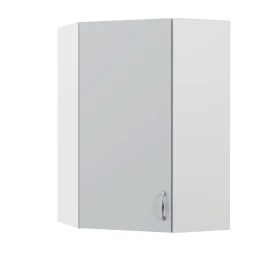 Modest Πάνω Ντουλάπι Γωνιακό Γκρι 60-60X30X92Cm