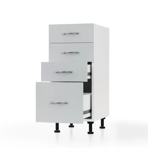 Modest Κάτω Ντουλάπι Συρταριέρα Γκρι  35X48X82Cm Modest Κάτω Ντουλάπι Συρταριέρα Γκρι  35X48X82Cm