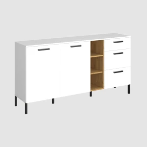 Μπουφές Santes Χρυσό Δρυς-Λευκό 180X42X92.5Cm